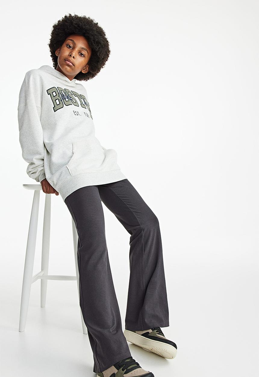 H&M - Flared jersey leggings - grey