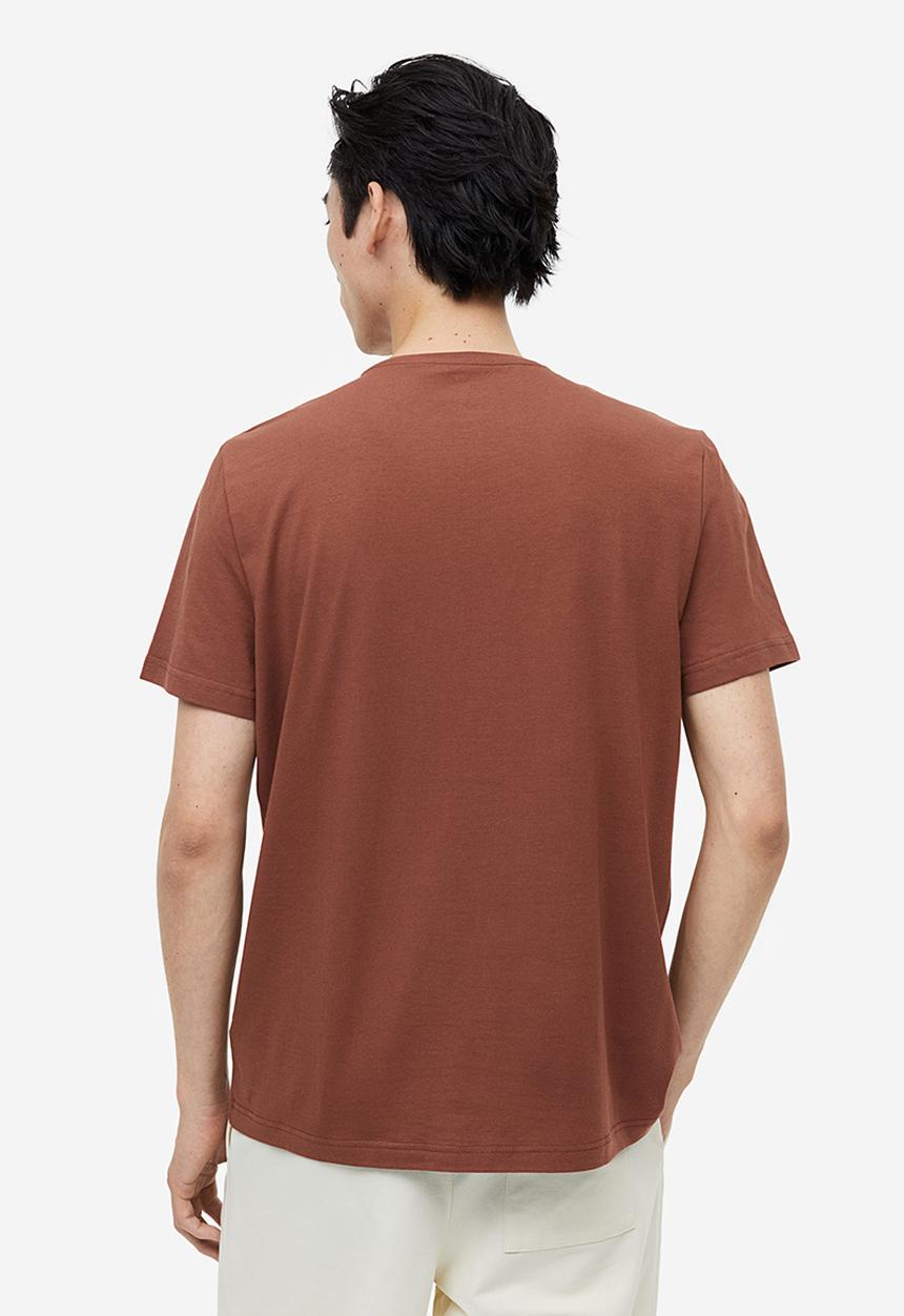H&M - Slim fit t-shirt - brown