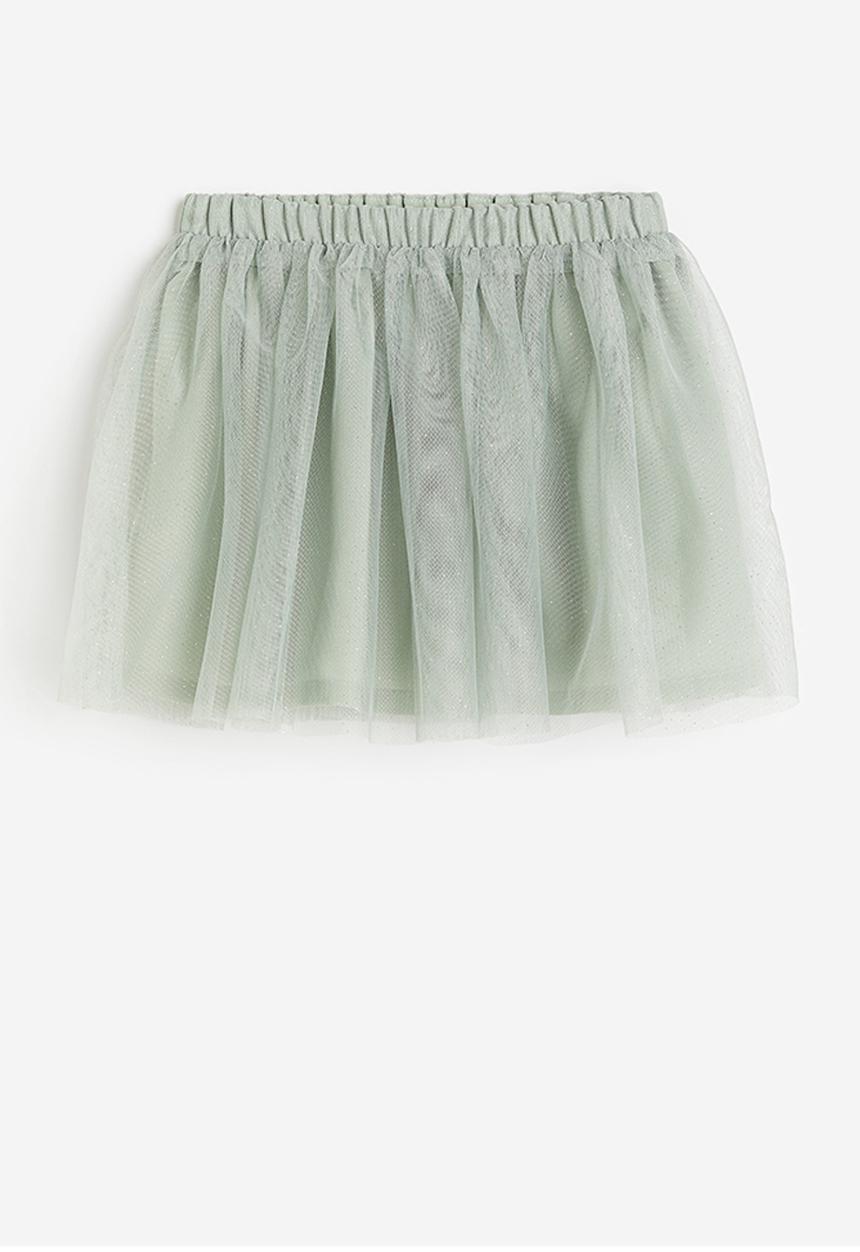 H&M - Glittery tulle skirt - green