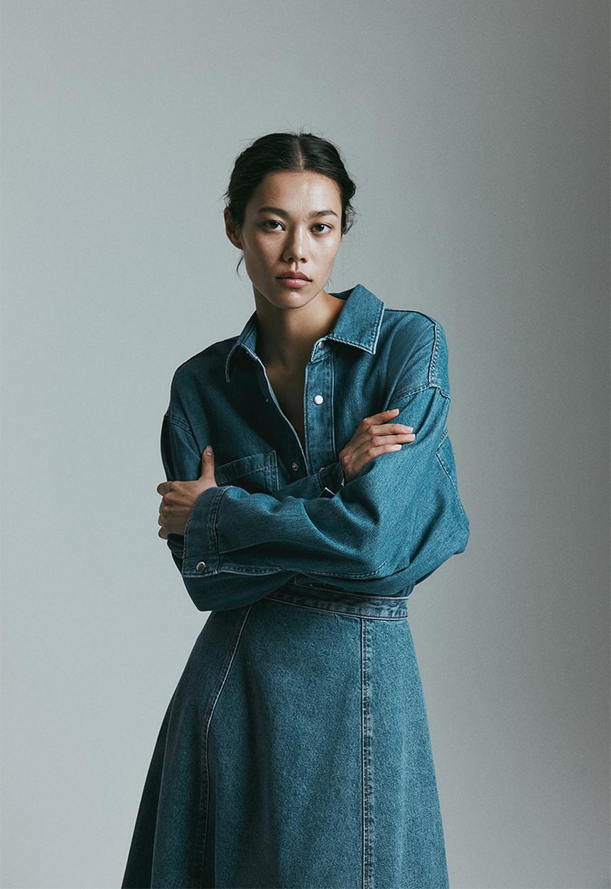 H&M - Circular skirt - blue