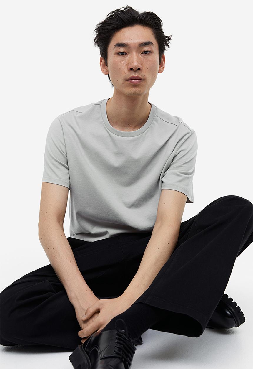 H&M - Regular fit t-shirt - grey