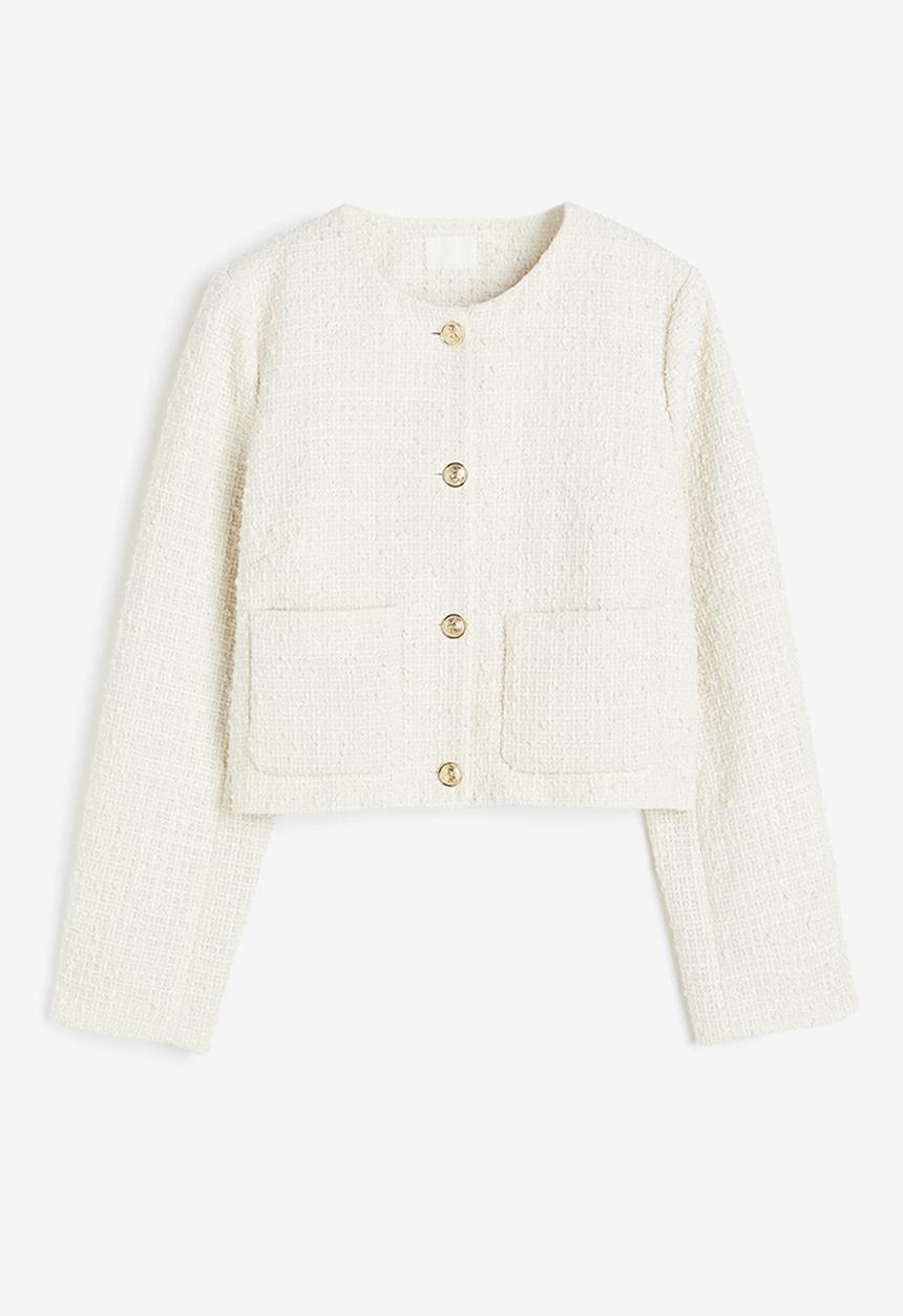 H&M - Bouclé jacket - white
