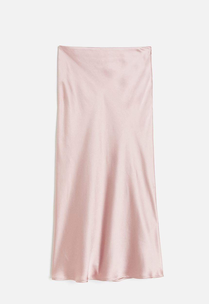 H&M - Satin skirt - pink
