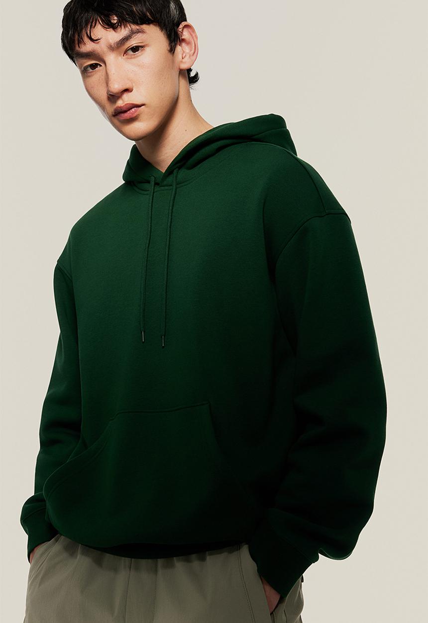 H&M - Loose fit hoodie - green
