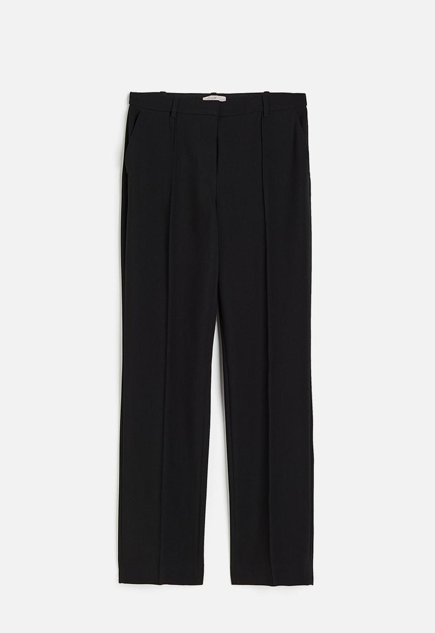 H&M - Crease-leg trousers - black