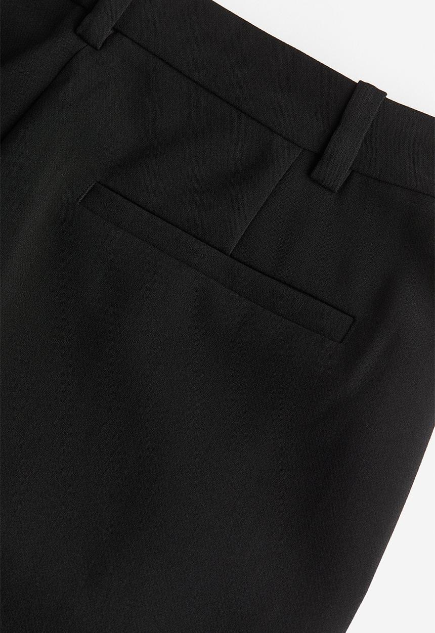 H&M - Crease-leg trousers - black
