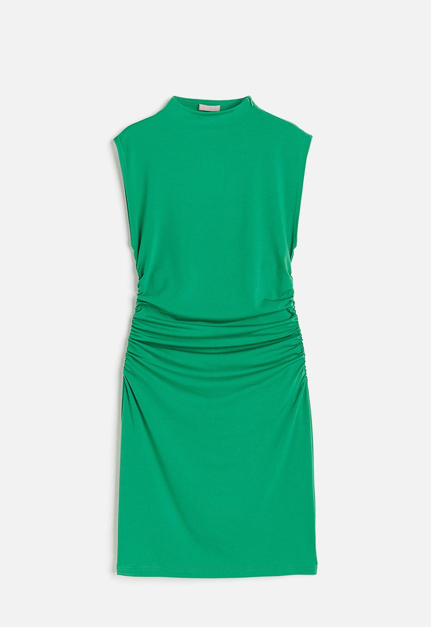 H&M - Draped bodycon dress - green