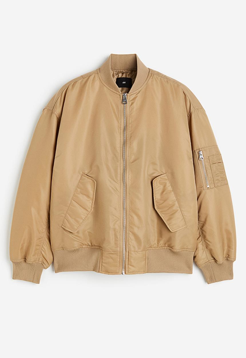 H&M - Loose fit bomber jacket - beige