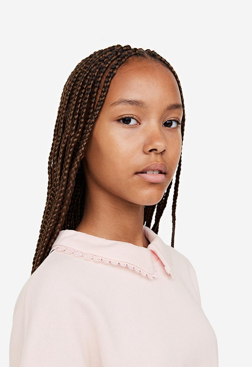 H&M - 2-piece sweatshirt and skirt set - pink, black
