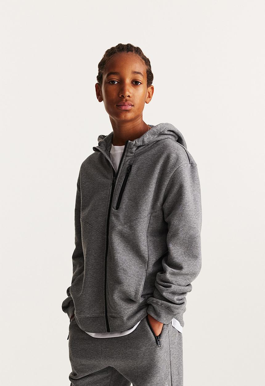 H&M - Zip-through hoodie - grey