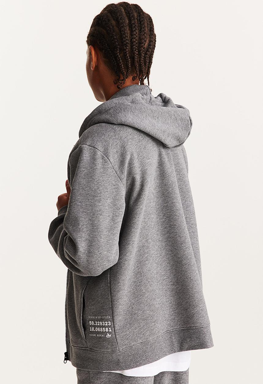 H&M - Zip-through hoodie - grey