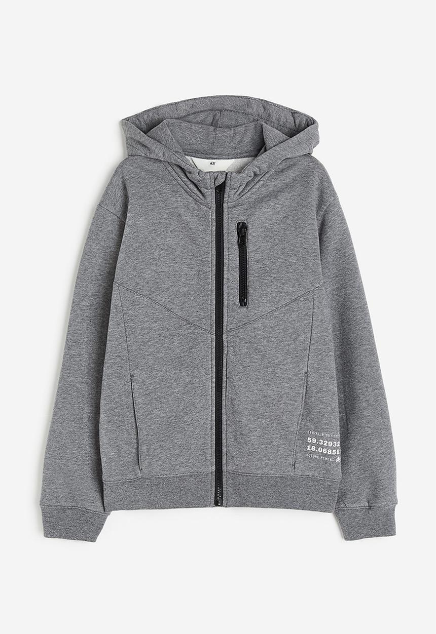 H&M - Zip-through hoodie - grey