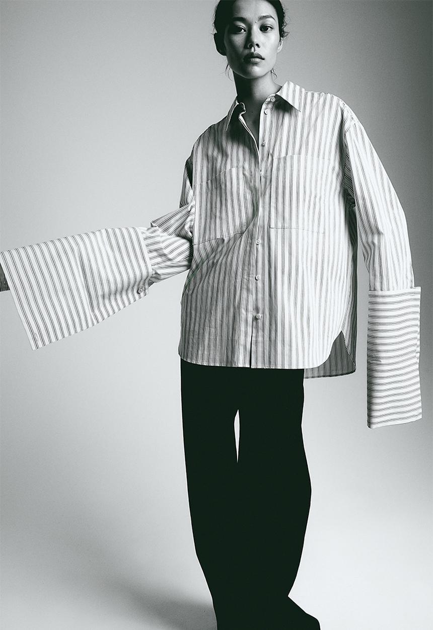 H&M - Oversized cotton shirt - blue