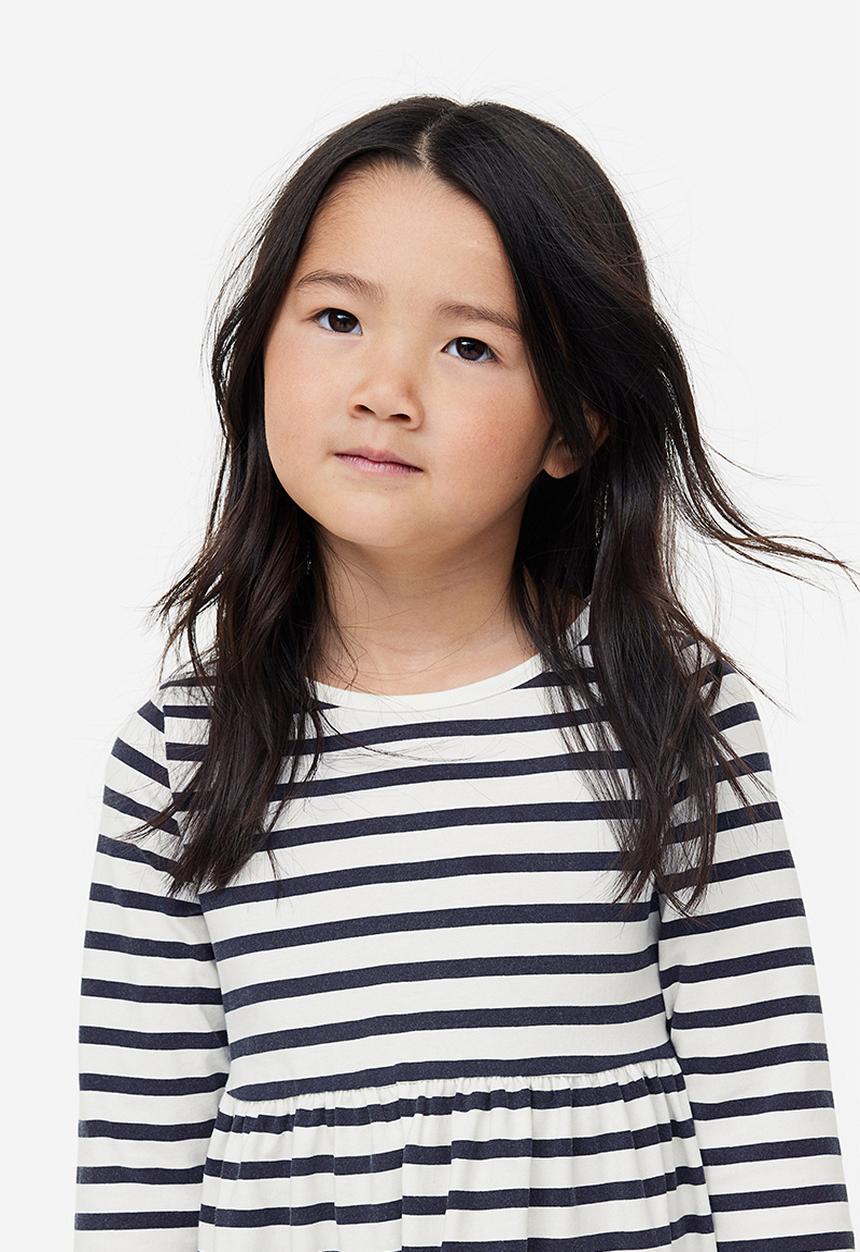 H&M - Patterned cotton dress - blue