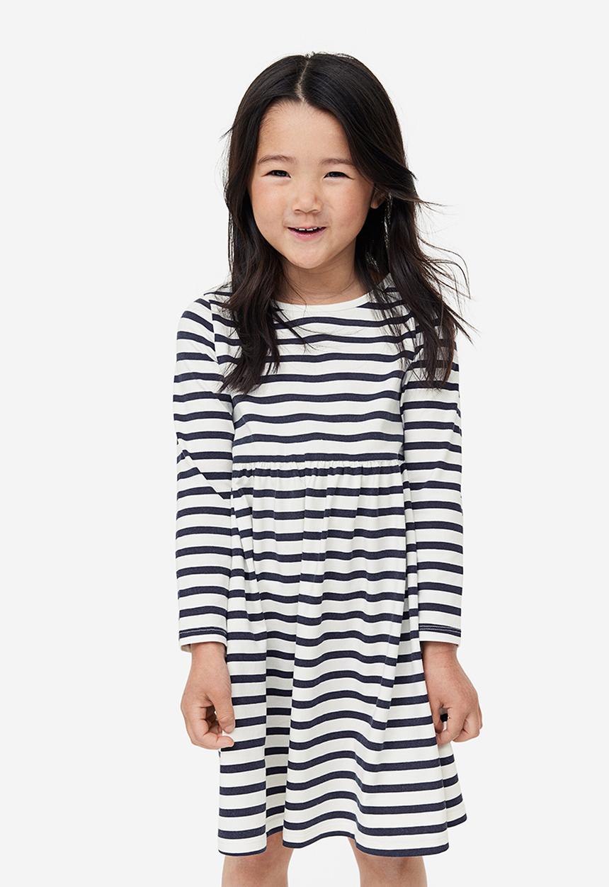 H&M - Patterned cotton dress - blue