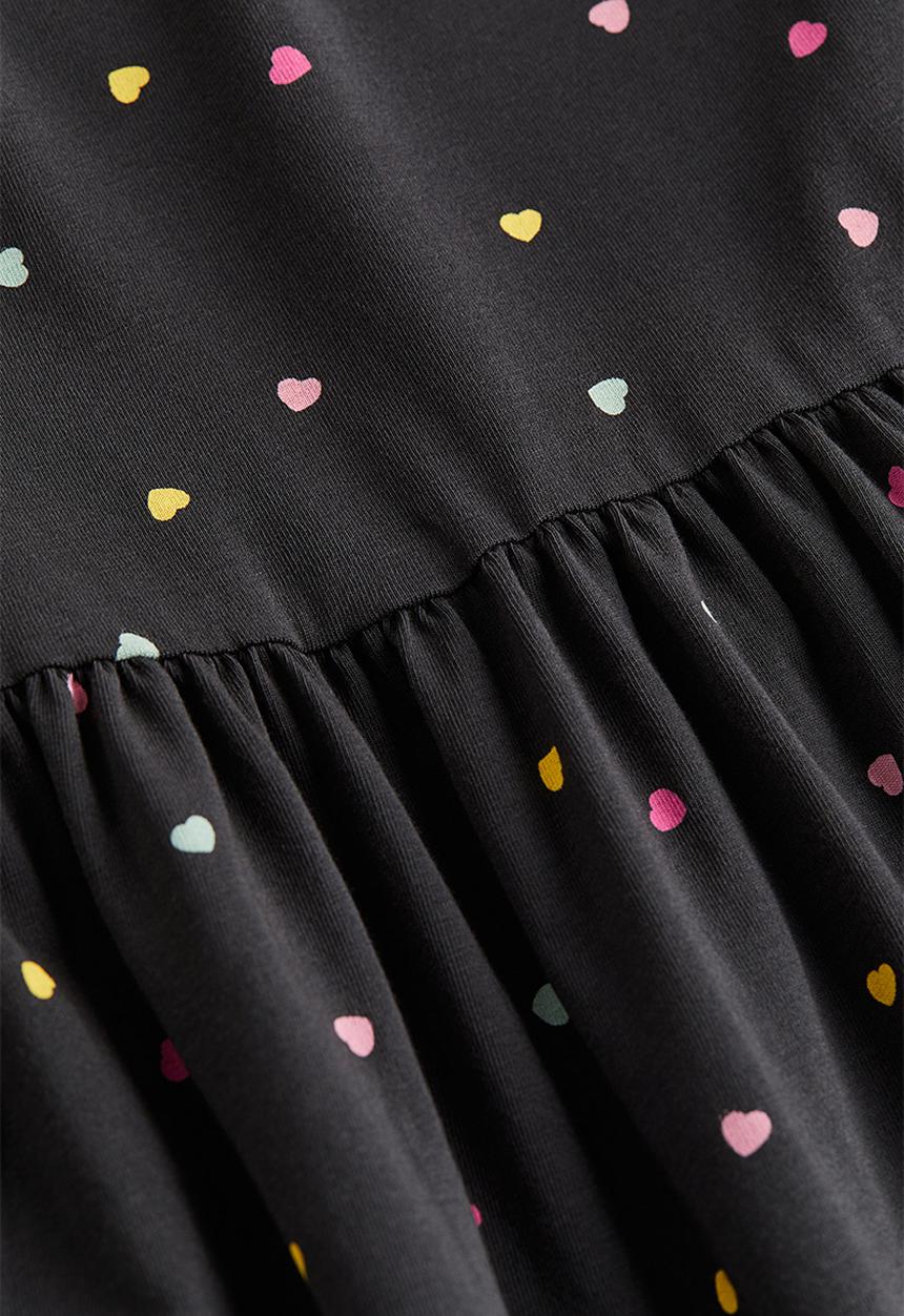 H&M - Patterned cotton dress - grey, multi