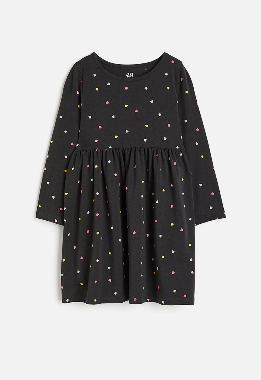 H&M - Patterned cotton dress - grey, multi