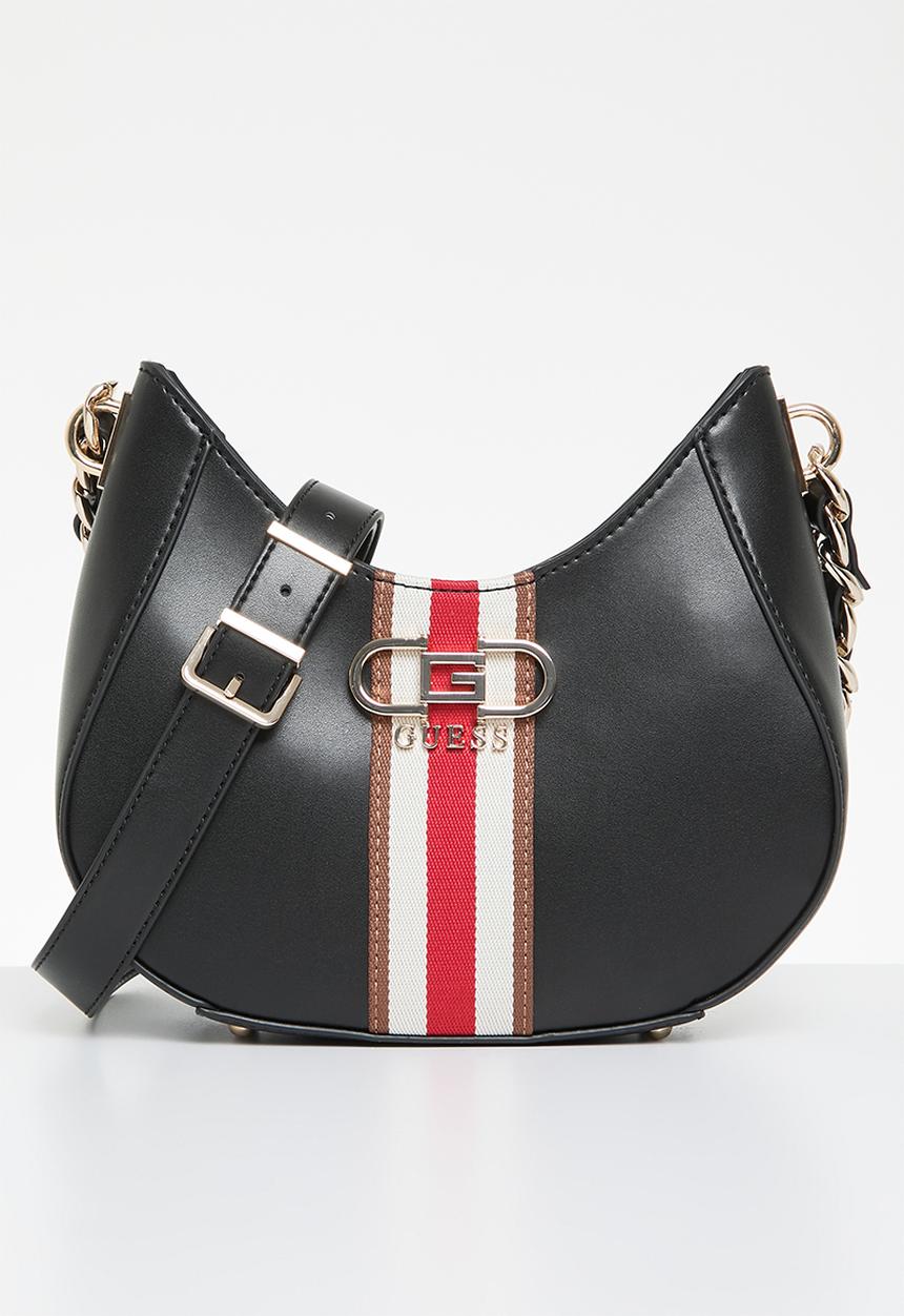 GUESS - Nelka top zip crossbody - black