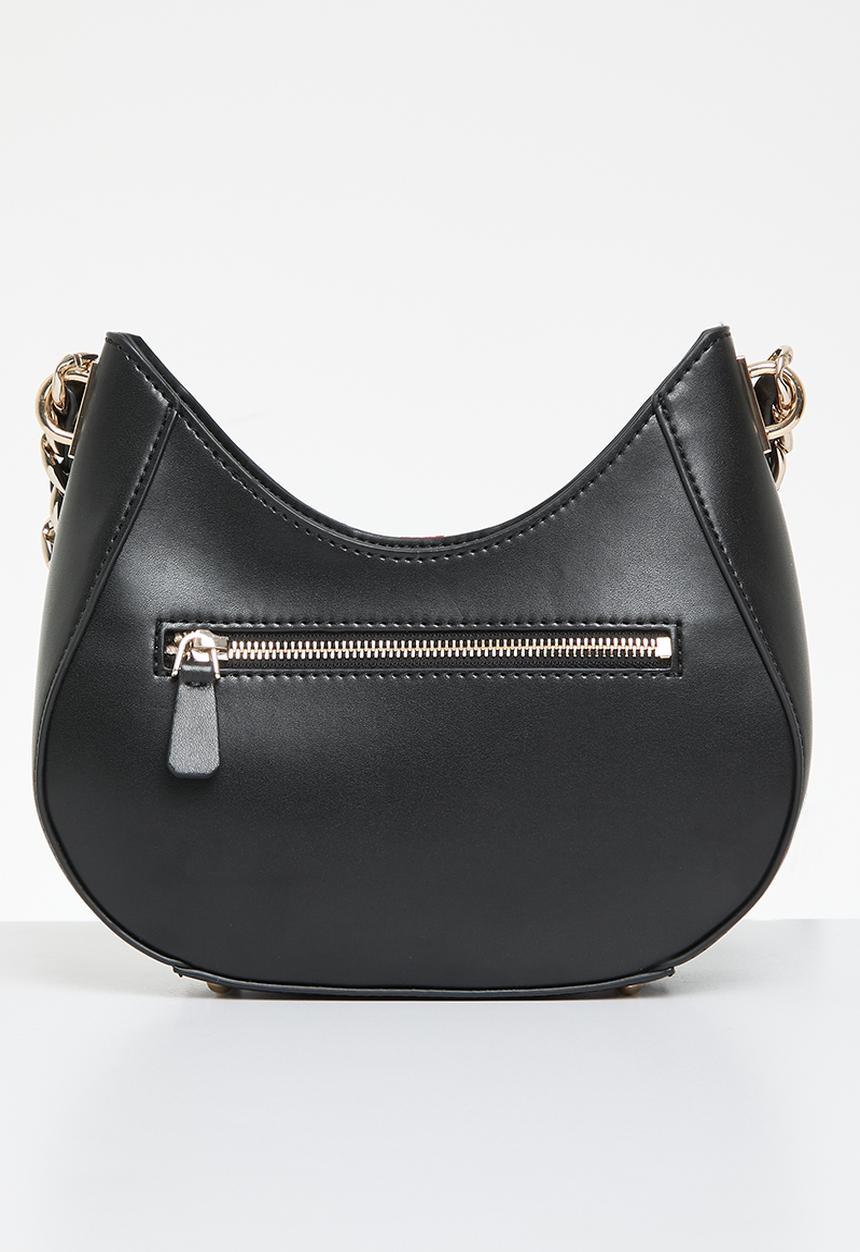GUESS - Nelka top zip crossbody - black