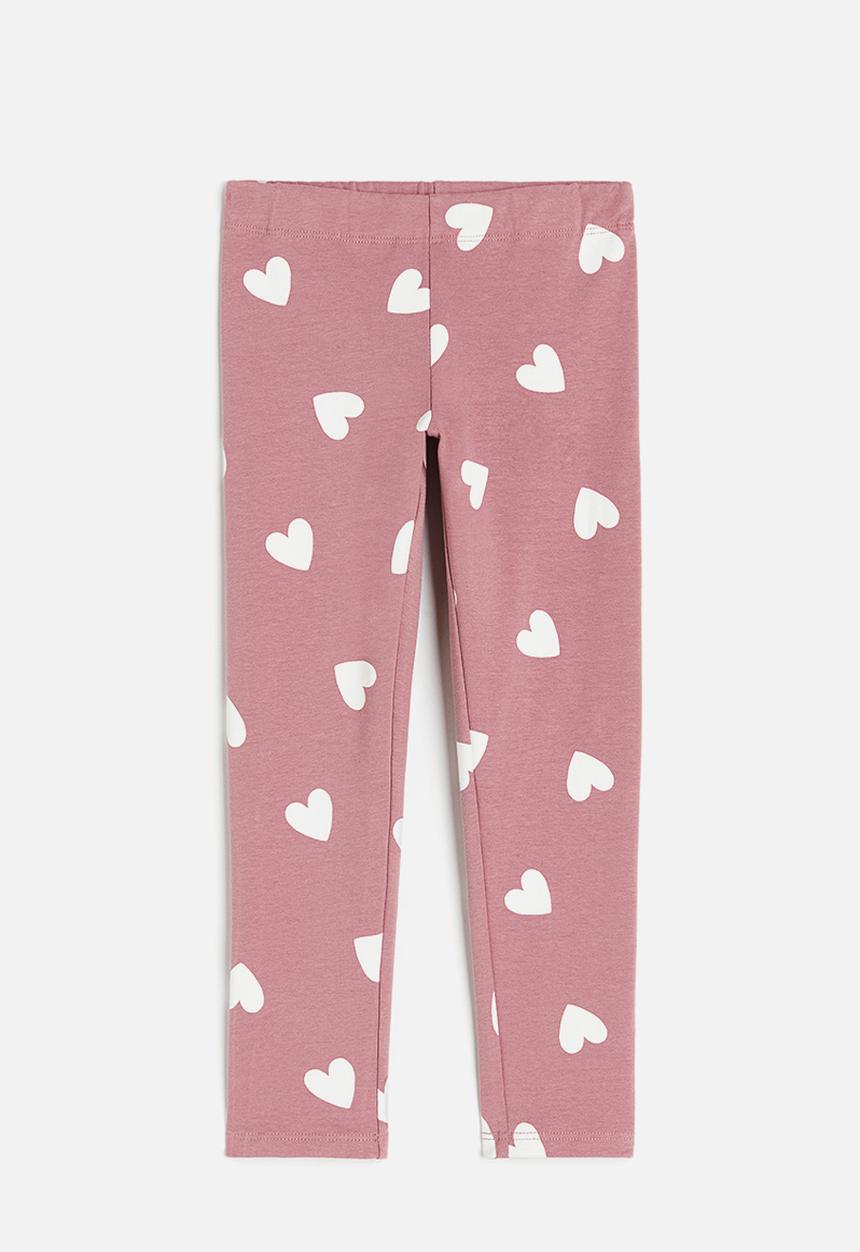 H&M - Brushed-inside leggings - pink, multi