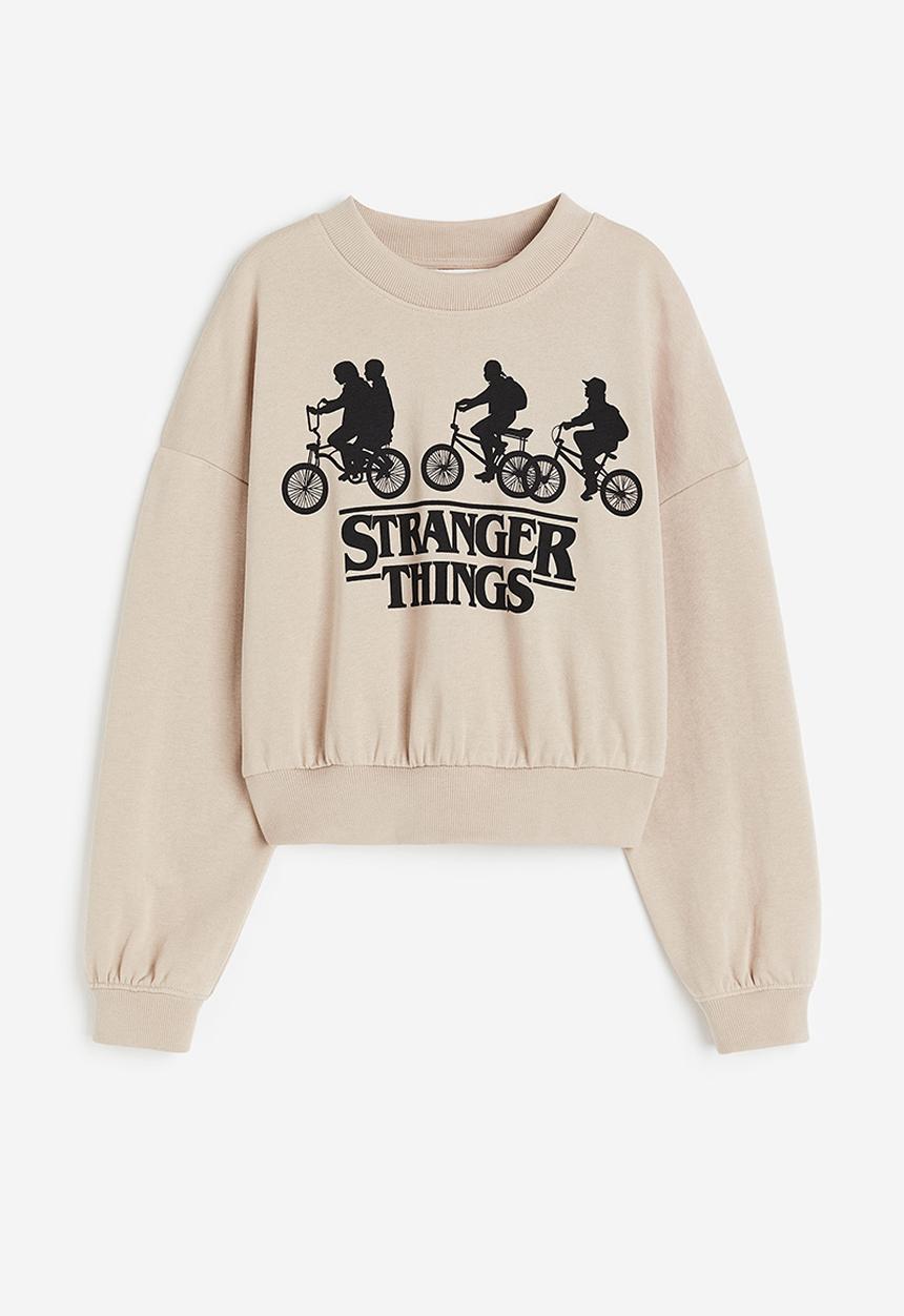 H&M - Oversized sweatshirt - beige multi