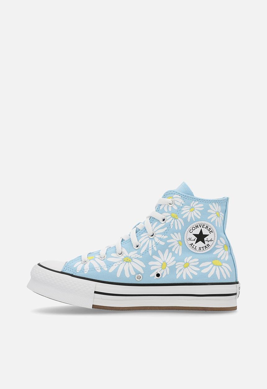 Converse - Chuck taylor all star lift platform floral - true sky/dandy lion/white