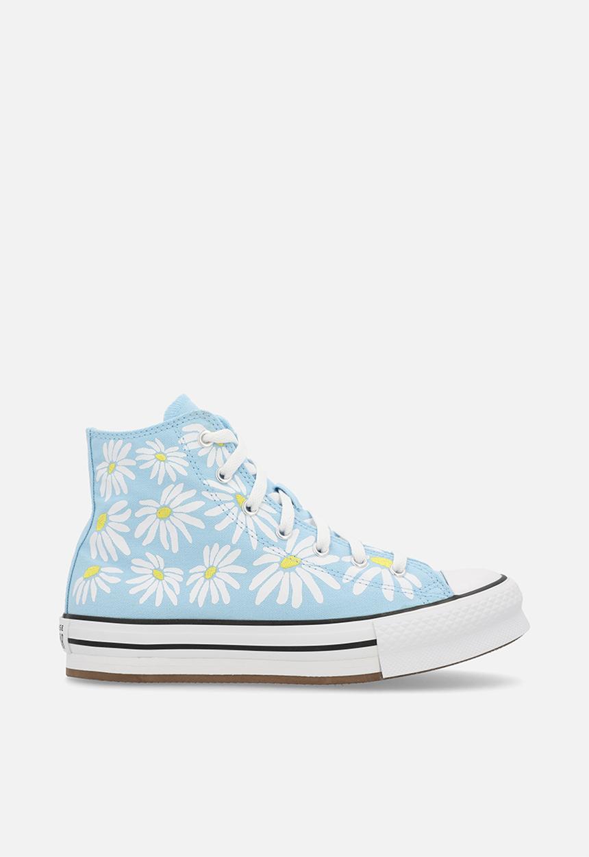 Converse - Chuck taylor all star lift platform floral - true sky/dandy lion/white