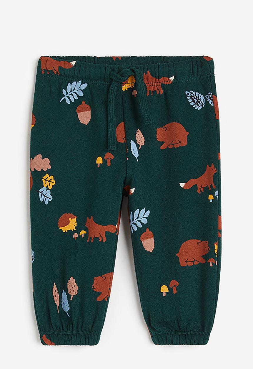 H&M - Cotton joggers - green, multi