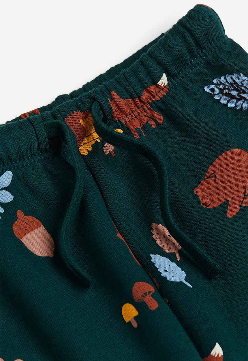 H&M - Cotton joggers - green, multi
