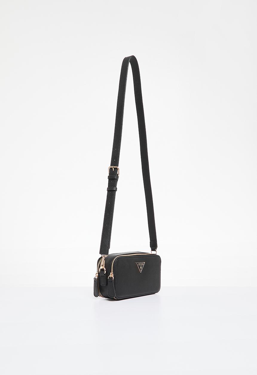 GUESS - Breana double zip crossbody - black
