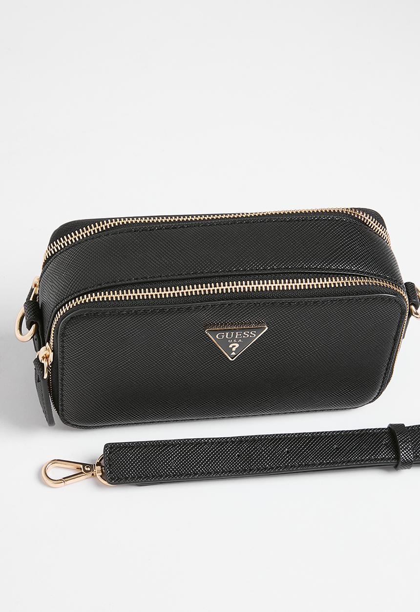 GUESS - Breana double zip crossbody - black