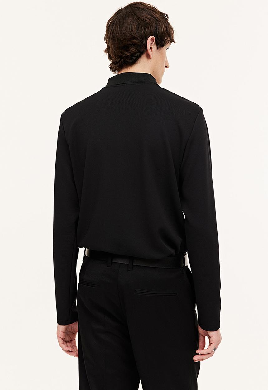 H&M - Slim fit polo shirt - black