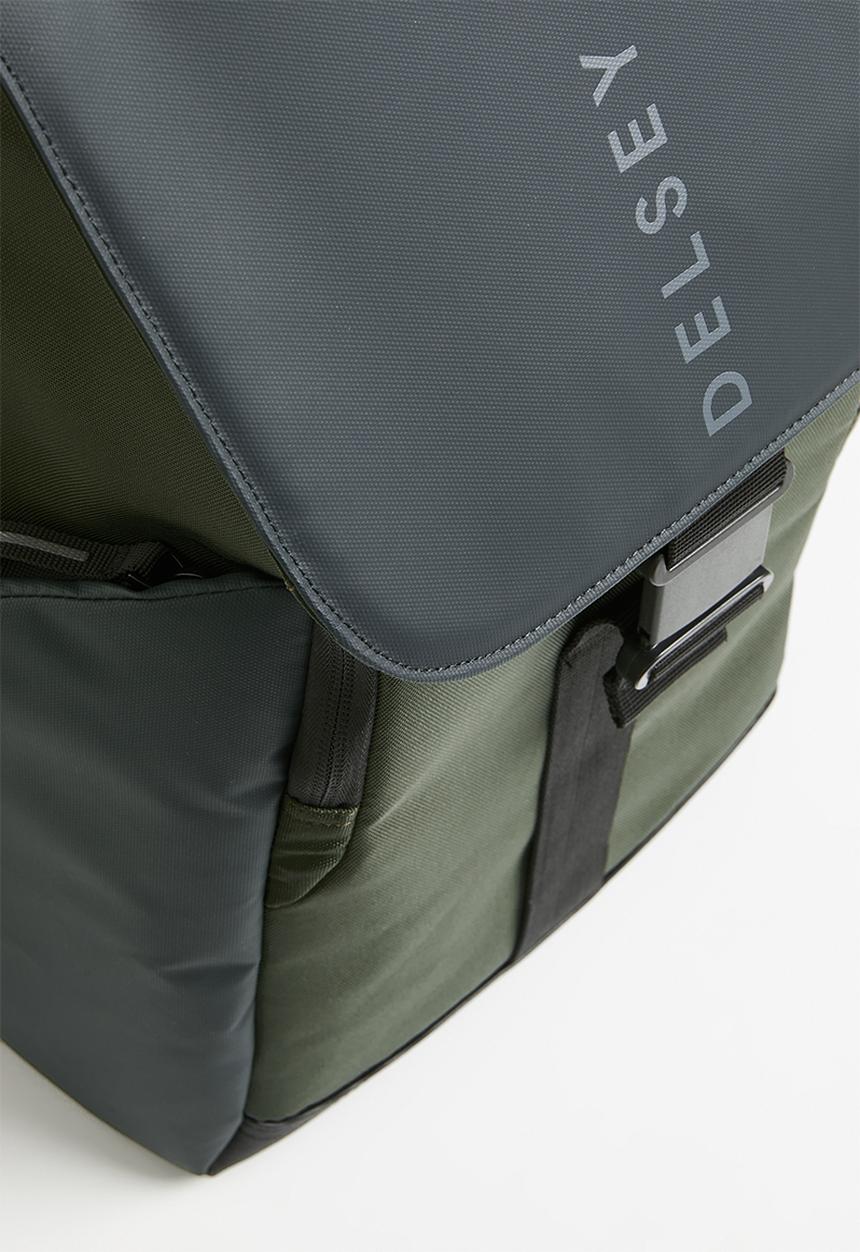 Delsey - Securflap 16" Backpack - Khaki