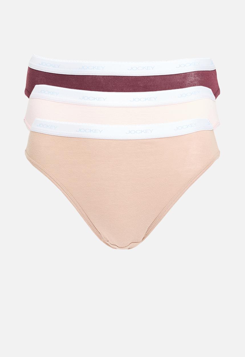 Jockey - 3 pack plain french cut  - multi