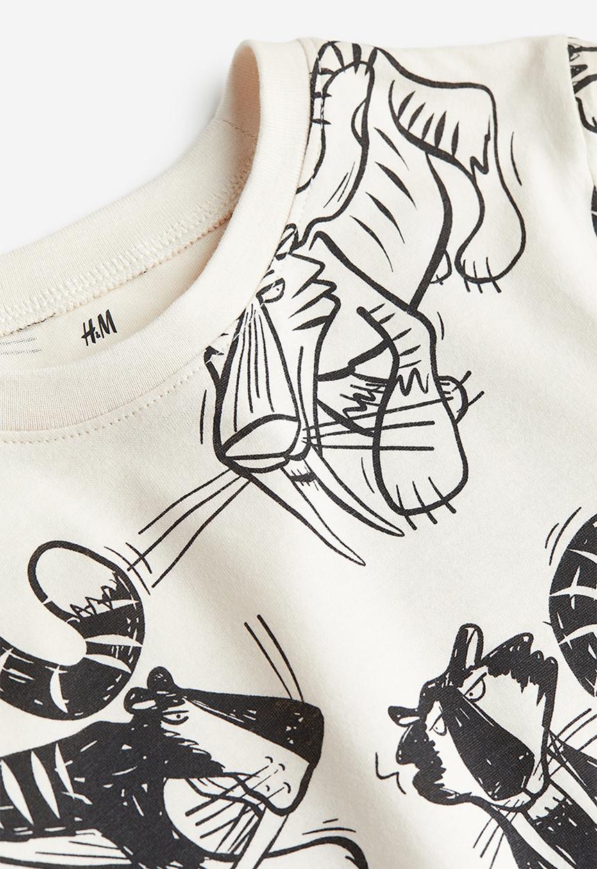 H&M - Long-sleeved t-shirt - multi,white