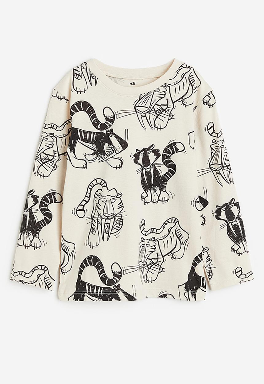 H&M - Long-sleeved t-shirt - multi,white