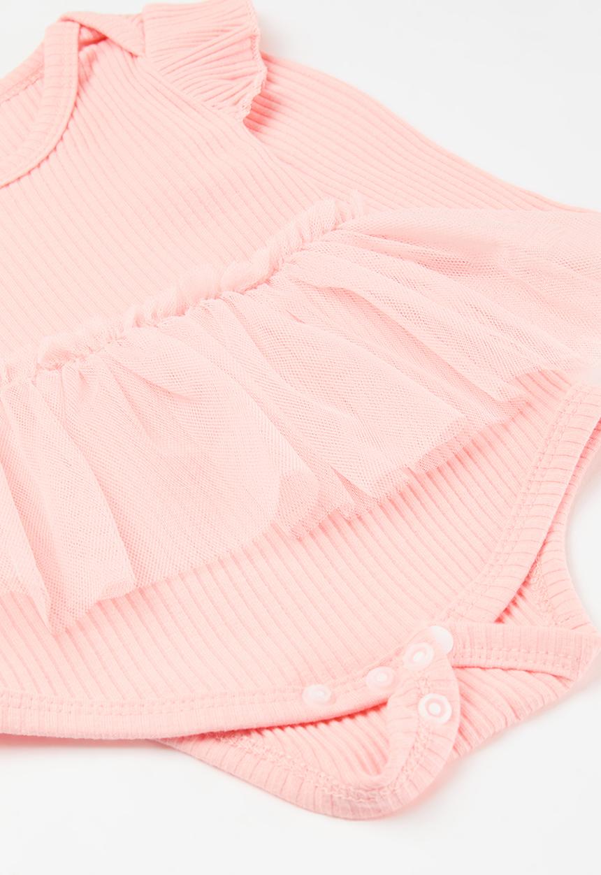 Pop Candy - Frilled bodyvest - pink