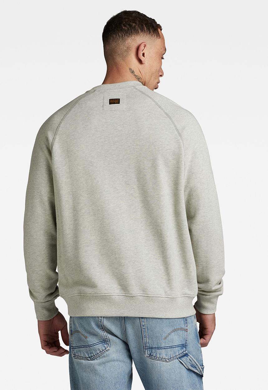 G-STAR - Collegic raglan loose looper sweat peached o - milk htr
