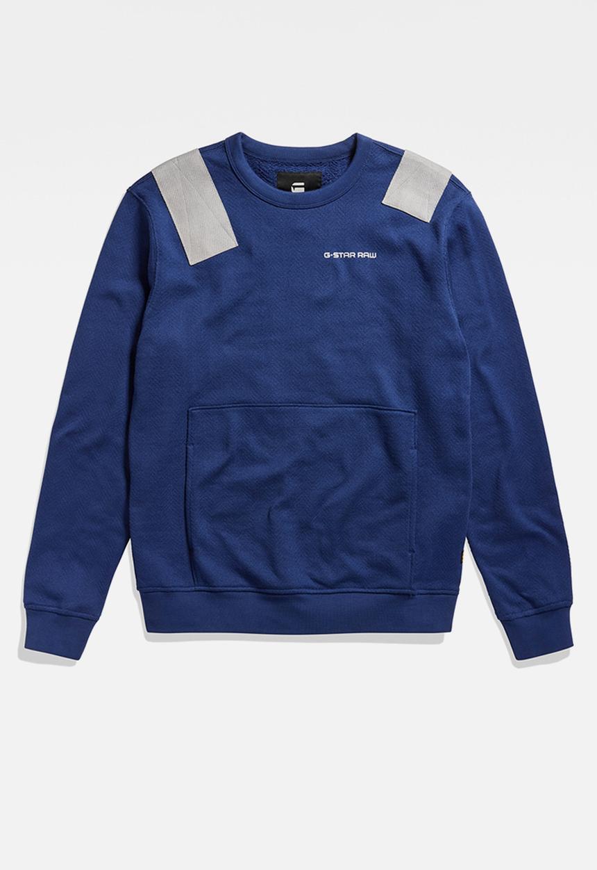 G-STAR - Flight deck r sw Wave terry ub o - imperial blue