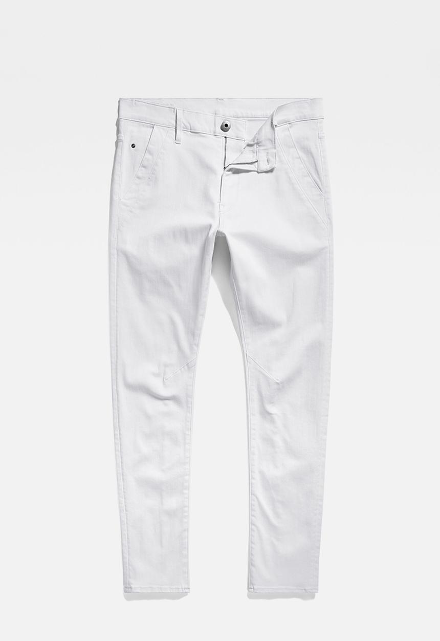 G-STAR - Kairori 3D Slim Elto superstretch rfd  - paper white gd