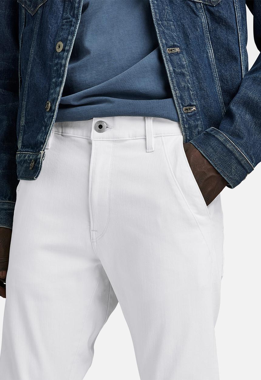 G-STAR - Kairori 3D Slim Elto superstretch rfd  - paper white gd
