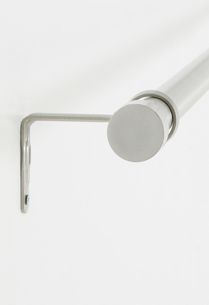 Umbra - CAPPA Expandable Single Curtain Rod Brushed Chrome 91-168cm