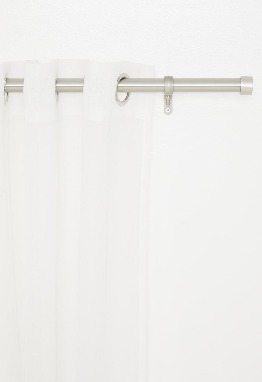 Umbra - CAPPA Expandable Single Curtain Rod Brushed Chrome 91-168cm