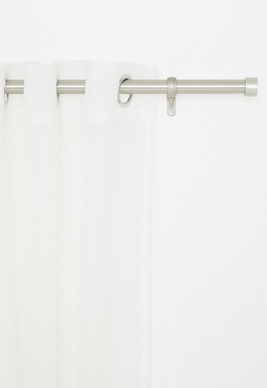 Umbra - CAPPA Expandable Single Curtain Rod Brushed Chrome 168-305cm