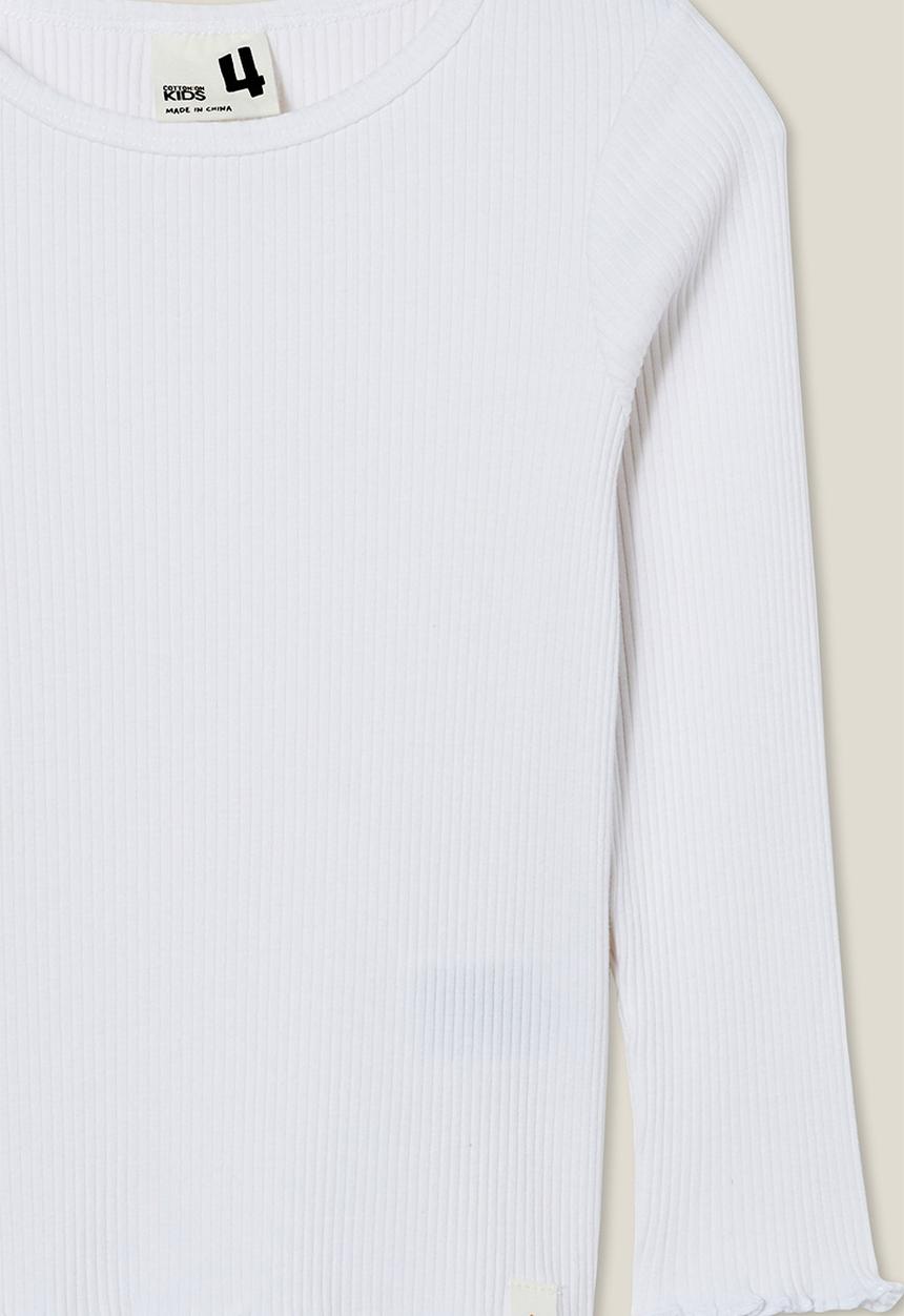 Cotton On - Jade crew - white rib
