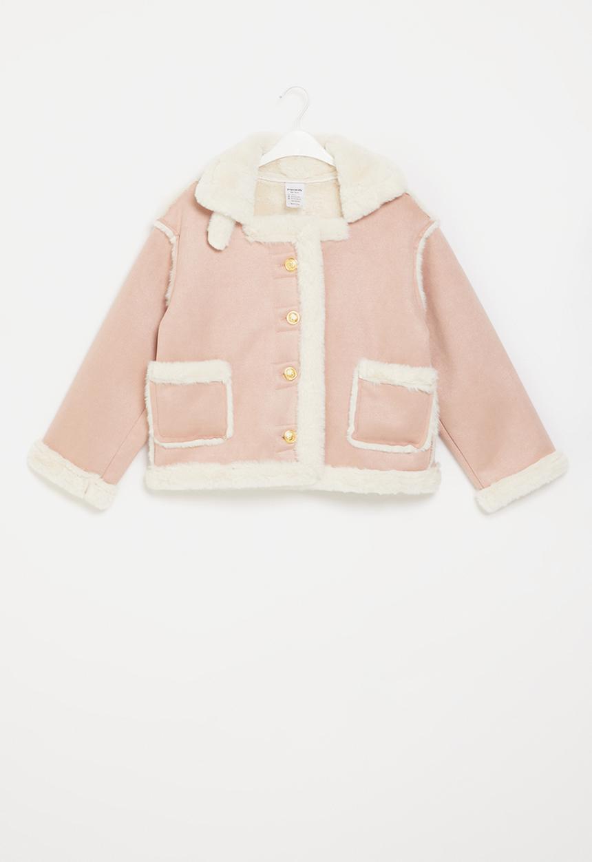 Pop Candy - Sherpa lined jacket - pink