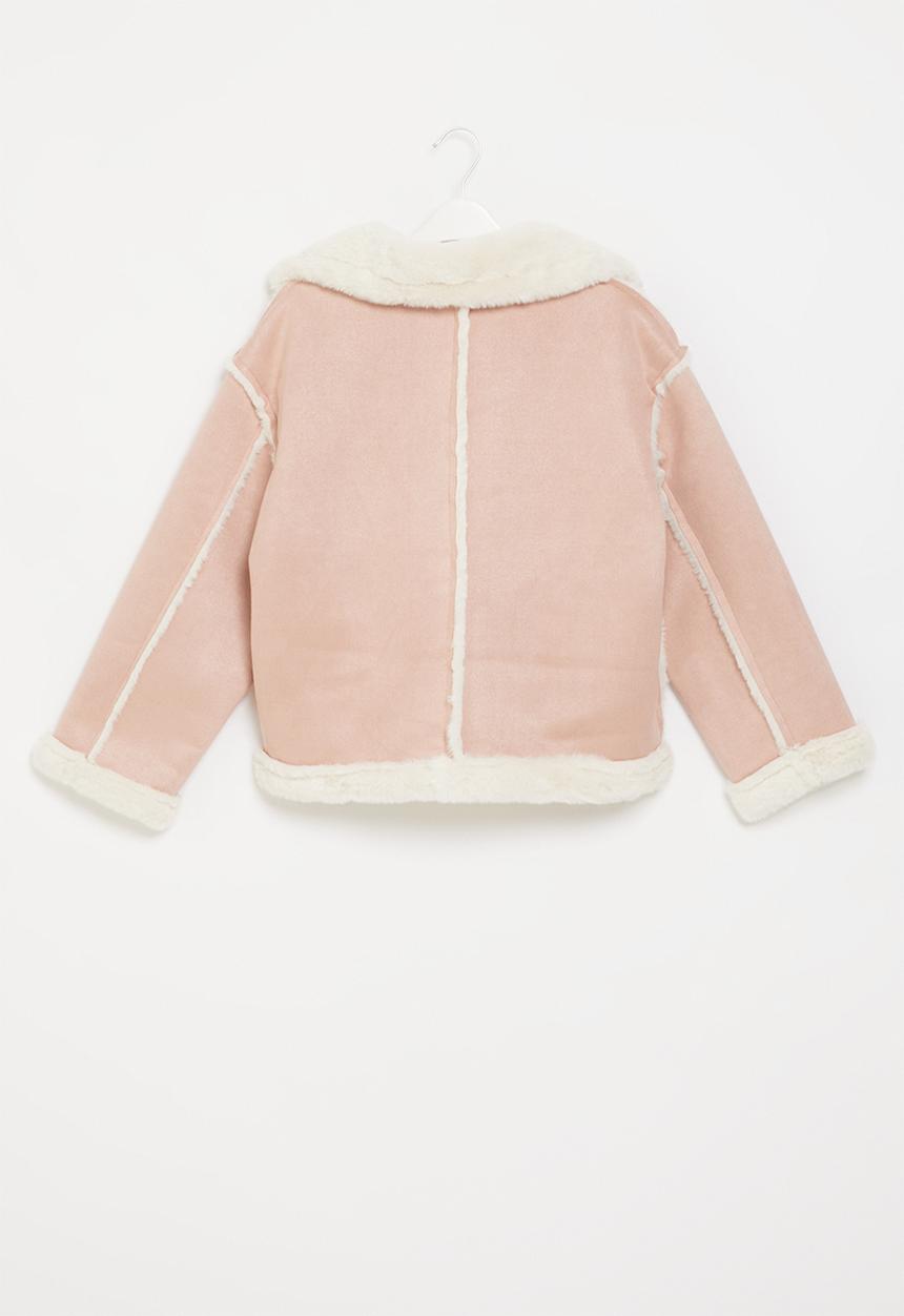 Pop Candy - Sherpa lined jacket - pink