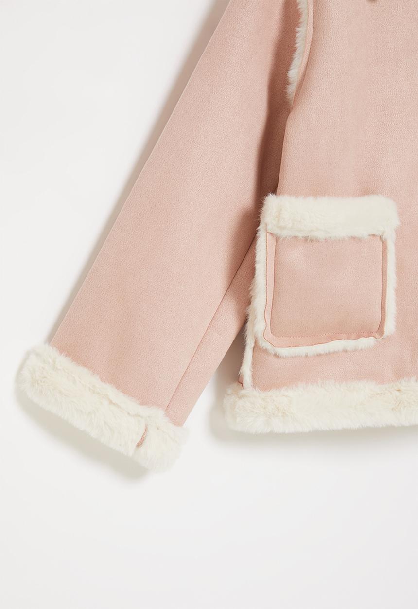 Pop Candy - Sherpa lined jacket - pink