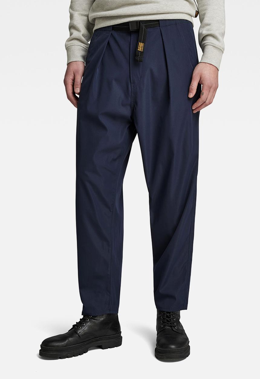 G-STAR - Pleated chino belt relaxed alpha stretch tech r wr  - salute
