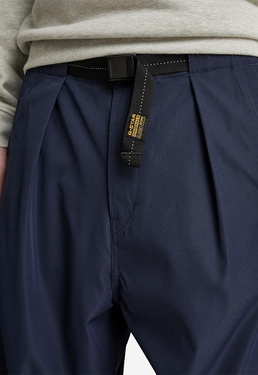 G-STAR - Pleated chino belt relaxed alpha stretch tech r wr  - salute